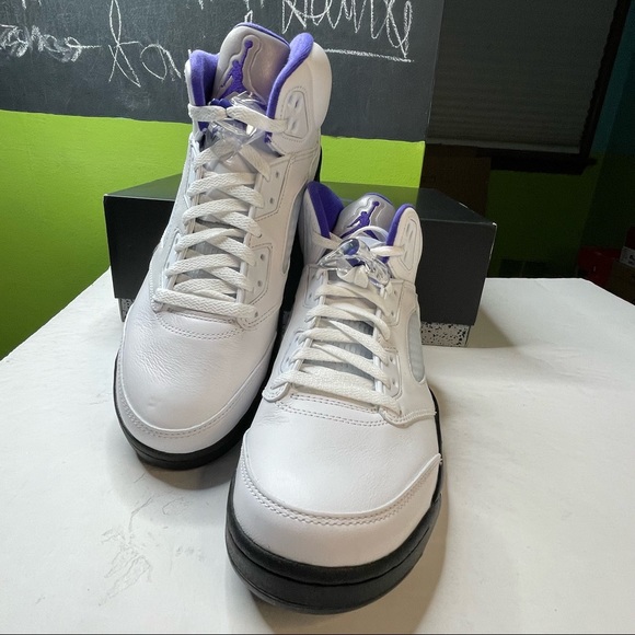 Air Jordan 5 Dark Concord Mens Size 10 Basketball Shoes Sneakers - Picture 2 of 11
